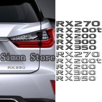 FENDER Miếng Dán Trang Trí Xe Hơi Lexus RX270 RX200t RX200 RX300 RX350 18x2.2cm Bằng Kim Loại