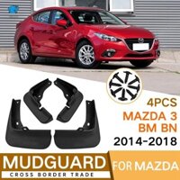 FENDER Set 4 Tấm Chắn Bùn Dành Cho Xe Ô Tô Mazda 3 BN Axela Hatchback 2014-2018