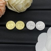 Fendi6515 Bông Tai Nút Sang Trọng Phù Hợp Với Mới Đơn Giản Phù Hợp Với Chữ Bông Tai