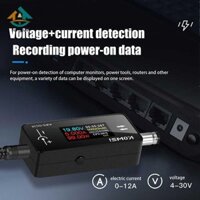 Fengjue KWS-DC28 0.96 Inch TFT HD Màn hình kỹ thuật số DC 5.5 * 2.5 Máy kiểm tra giao diện Vôn Ampe kế Đồng hồ đo công suất Màn hình nhiều trong một TH