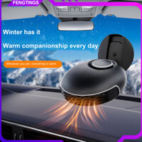 Fengtings Máy sưởi ô tô 12V 150W Quạt làm mát sưởi ấm nhanh 360 độ Chất kết dính xoay đa năng Tự động di động Máy sưởi không gian làm mát Kính chắn gió Defoster Defogger