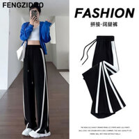 FENGZIDUO quần ống rộng Quần Túi Hộp Thời trang casual cozy Thông thường WFK24917JK 38Z240920