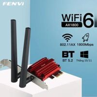 Fenvi Không Dây Wifi 6 Pcie Adapter Ax1800 2.4G/5G Bluetooth 5.2 Băng Tần Kép Cho Máy Tính Để Bàn Tốc Độ Truyền Tải 1000Mbps Với Giao Diện Pci Express