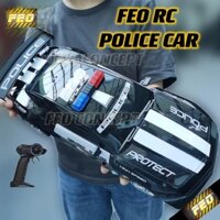 FEO RC Xe Cảnh Sát Điều Khiển Xe Cảnh Sát Còi Hú Âm Thanh Kereta Polis Xe Điều Khiển Từ Xa Kereta Điều Khiển Cảnh Sát Xe