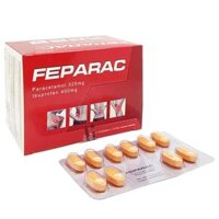 FEPARAC (Hộp)_USP_Paracetamol 325mg. Ibuprofen 400mg_Hộp/100V/16_giảm đau và kháng viêm