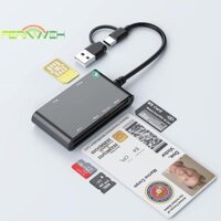 [Fernweh] Đầu đọc thẻ thông minh đa cổng 6in1 Thẻ MS / M2 / TF / SD / SIM cho thẻ ID Bộ chuyển đổi thẻ nhớ điện thoại cho thuế máy tính xách tay [MỚI]