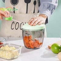 [Fernweh] Máy Xay Tỏi Kéo Tay Máy Nghiền Rau Củ Quả Máy Cắt Hành Ớt Dụng Cụ Nấu Ăn Nhà Bếp [MỚI]