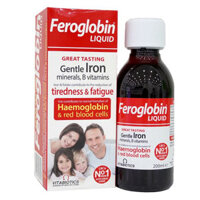 Feroglobin Liquid Gentle Iron, hỗ trợ phòng ngừa thiếu máu do thiếu sắt