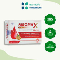 Feromax Gold Giúp Bổ Sung Sắt, Axit Folic, Vitamin B12 Cải Thiện Tình Trạng Thiếu Máu, Hộp 30 Viên - NH47
