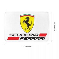 Ferrari (3) Thảm trải sàn Flannel phòng tắm Nhà vệ sinh Thảm lót chân chống trượt Cửa thấm nước Nhanh khô Cửa vào Thảm cửa phòng khách Sofa Phòng ngủ Thảm lót sàn nhà vệ sinh 16x24in Hàng có sẵn