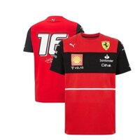 FERRARI Bộ Đồ Đua Xe f1 2024 new f1 + Áo Thun Tay Ngắn Thời Trang Mùa Hè Cho Nam Và Nữ
