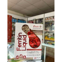 Ferritin Liquid Nutri hộp 20ống. Bổ sung sắt cho cơ thể giảm nguy cơ thiếu máu do thiếu sắt