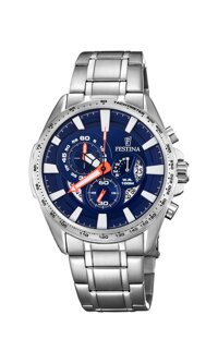 Festina Mens Chronograph Quartz Connected Wrist Watch with Stainless Steel Strap F6864/3