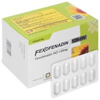 FEXOFENADINE 120 – HV (Hộp)_USP_Fexofenadine 120mg_Hộp/100V/16_giảm triệu chứng của bệnh viêm mũi dị ứng