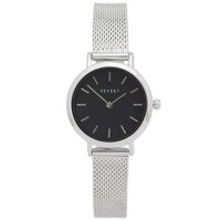 FEYERT Women's Black Dial Stainless Steel Mesh Chain Strap Wrist Watch FE-0003