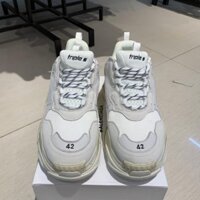 ff [Chính Hãng] | Ảnh Thật | Giày Balen Triple S Trắng Full Nam Nữ . 2020 new . , 2020  . A132 1 m HOT : *