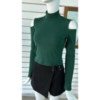 FF1351N ÁO THUN TAY DÀI FORM LỬNG, CỔ CAO 6P, KHOÉT VAI