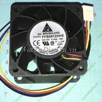 FFB0612HHE-F00 Quạt tản nhiệt 12V 0.34A 60x60x38mm Delta 4 dây đầu cắm B3
