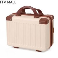 FFV 14-inch Vali xách tay ABS Sức chứa lớn Hộp trang điểm nhỏ Thời trang Túi đựng mỹ phẩm Hành lý nhỏ Nữ