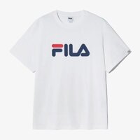 Fia Fila Nam Nữ Cùng Phong Cách Chữ Lớn LOGO In Hình Cổ Tròn Tay Ngắn Hợp Thời Trang Áo Thun