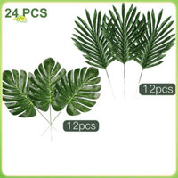 Fianao 24 Chiếc Trong Nhà Nhân Tạo Nhiệt Đới Lá Cây Hawaii Vườn Trang Trí Đám Cưới