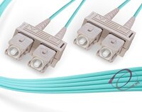 FiberCablesDirect - 90M OM3 SC SC Fiber Patch Cable | 10Gb Duplex 50/125 SC to SC Multimode Jumper 90 Meter (295.27ft) | Length Options: 0.5M-300M ...