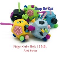 Fidget Cube ver.2 Holy Crystal Khối Vuông Thư Giãn Xả Stress 12 Mặt (Tặng Túi Cotton Đựng Fidget) shopbecat