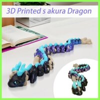 Fidget Dragon 3D In khớp nối Rồng Fidget Đồ chơi cảm giác Máy tính để bàn Màn hình trang trí cho phòng khách laywnevn