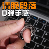 Fidget Spinner EDC Slider toy stainless steel ratchet paragraph ring blind box   Decompression and decompression toys fingertip gyro mechanical push card EDC spin play