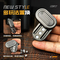 Fidget Spinner EDC Slider toy đồ chơi xả stress giảm stress  Edc Giải Nén Đồ Chơi Pop Push Thương Hiệu Ba Lớp Sóng Âm Thanh Kim Loại Đầu Ngón Tay Giải Nén Quay Quay S