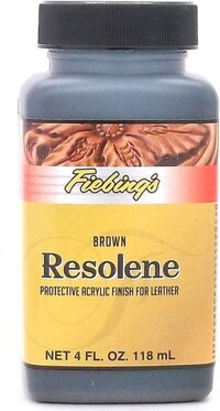Fiebing’s Resolene Acrylic màu nâu 4 Oz. – Lớp hoàn thiện da bằng acrylic bảo vệ – Lớp hoàn thiện da acrylic mềm, bền và chống nước – Bảo vệ da lâu dài