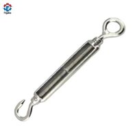 Figatia 316 Thép không gỉ DIN1480 Móc Mắt Khóa Dây Dây Cáp Căng 10mm