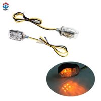 Figatia 6 Đèn LED Bật 2 Miếng 12V Đa Năng Blinker Phía Sau Đèn Cho Xe Máy 6 Mm Gắn Bu Lông Xe Máy