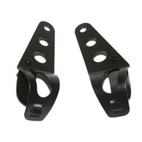 Figatia Có Thể Điều Chỉnh 35 ~ 43mm Đen Đèn Pha Xe Máy Gắn Chân Đế Nĩa Kẹp