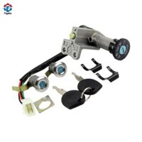 Figatia Công Tắc Đánh Lửa Bộ Chìa Khóa Xe Máy Mới Thay Thế Khởi Động 4 Pin Cắm