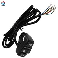 Figatia Head Light Bật / Công tắc Thay thế phụ kiện đa năng cho tay lái xe máy 7 / 8 inch màu đen