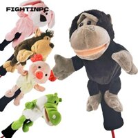 Fightinpc Bộ tay gậy Golf thể thao ngoài trời Thiết thực Vỏ bọc đầu động vật sang trọng