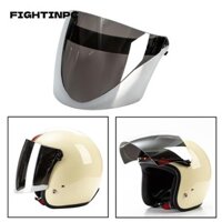 Fightinpc Mũ bảo hiểm Tấm che toàn mặt Phụ tùng xe máy Quà tặng Mặt mở xe máy