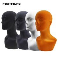Fightinpc Nam Đầu Mẫu, Đầu Mannequin Xốp Thủ Công, Có Vai Mũ Mannequin Giá Đỡ Tóc Giả Người Mới Bắt Đầu