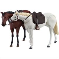 Figma Attack on Titan Wild Horse 2.0 với hình hành động màu trắng / nâu yên ngựa