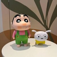 Figurine Shin-chan và Shiro, Trang Trí Nhà Anime, Mô Hình Nhân Vật Shin-chan