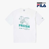 FILA - Áo thun unisex cổ tròn tay ngắn Sorona Lemon Graphic FS2RSG2406X-OWH
