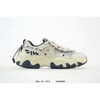 Fila FLUID 5 Cat 's Paw 5.0 Giày nam nữ cao cấp thoáng khí phù hợp với giày thể thao cổ thấp chạy bộ bố giày F12W422103Fbk 35.5-45