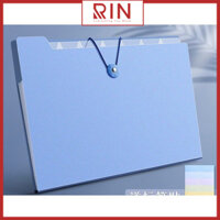 File đựng tài liệu A4  Túi tài liệu A4 4-8-12 ngăn phân trang  lưu trữ tài liệu - 4 Ngăn - Xanh Dương Nhạt