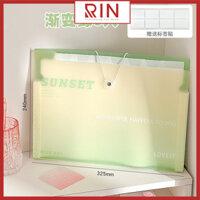 File đựng tài liệu A4  Túi tài liệu A4 -8 ngăn lưu trữ tài liệu - Colors - Mẫu 3