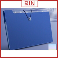 File đựng tài liệu A4  Túi tài liệu A4 4-8-12 ngăn phân trang  lưu trữ tài liệu - 4 Ngăn - Xanh Dương Đậm