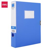 File hộp Deli - 5cm7cm10cm - chất liệu PP tốt - Xanh dương - 1 chiếc - W31115  W31116  W38117 - 5cm - W31115