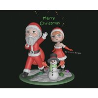 File in 3D Christmas Diorama