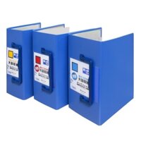 File khóa hộp King Jim A4 13-15cm mở 2 đầu 3513, 35155 màu xanh - Bìa còng mở hai đầu - 1 chiếc