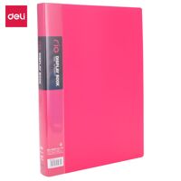 File Lá Văn Phòng Deli - Xanh LáXanh DươngHồngVàngCam - 203040 Lá - 1 Chiếc - E5032E5033E5034 - Hồng - 40 lá-E5034